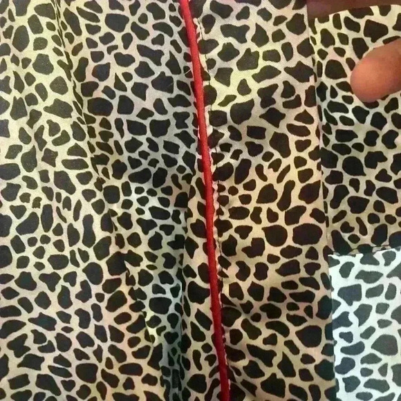 Animal Leopard Print Bath Robe Pink Trim size XL - Picture 6 of 9